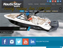 Tablet Screenshot of nauticstarboats.com